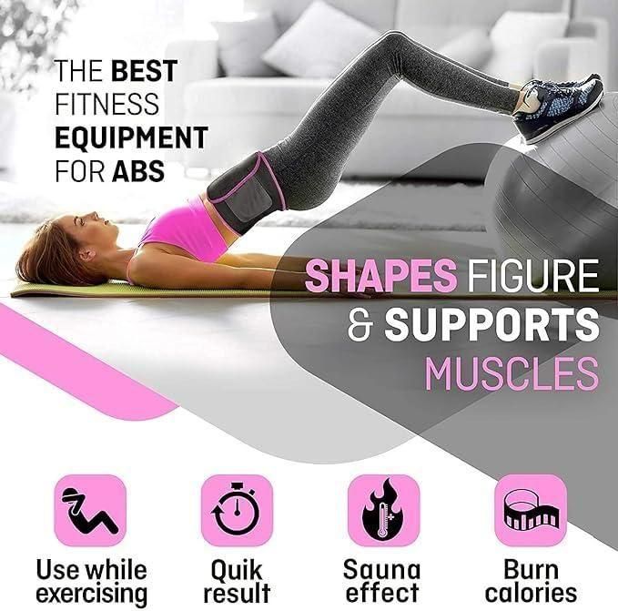 adjustable waist trimmer belt being used while exercising gym