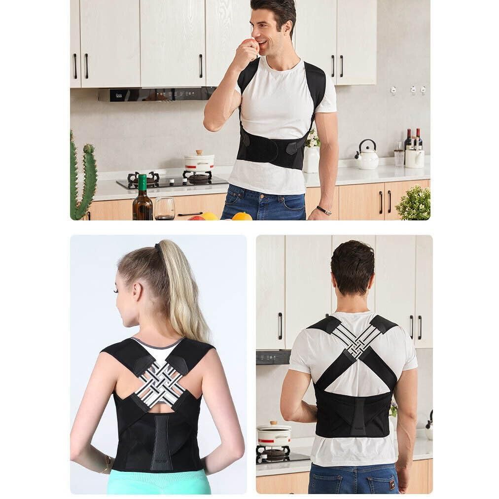 before after posture corrector belt back pain relief results