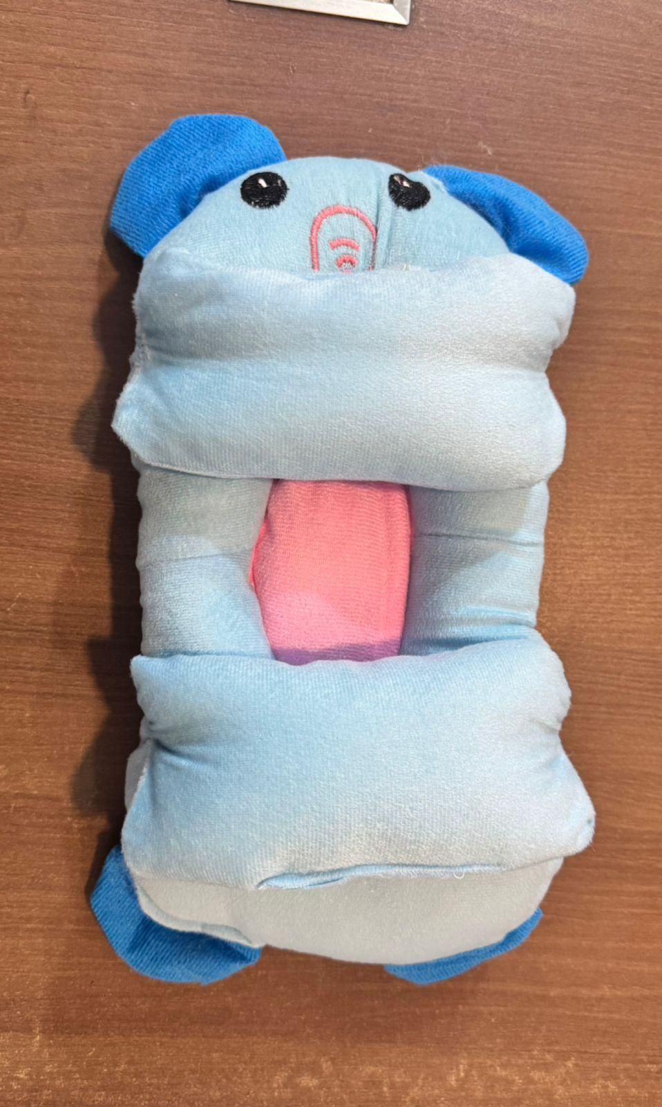 soft baby head shaping pillow with embroidery pattern cute design