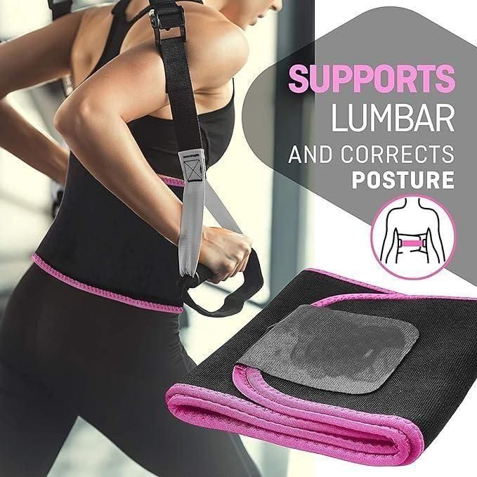 waist trimmer belt supports lumbar and corrects posture