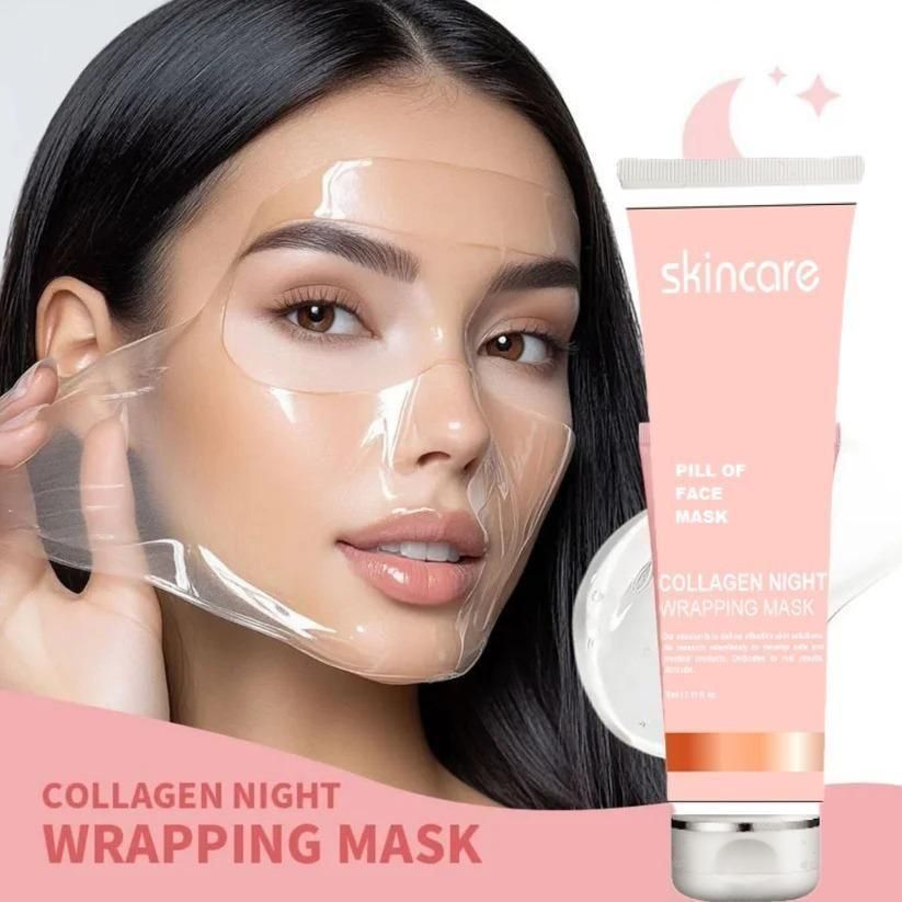 collagen night face mask pack of 2 50ml each all skin types india